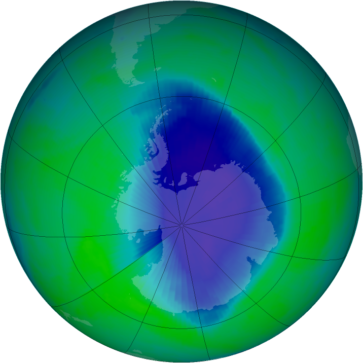 Ozone Map 1999-11-29
